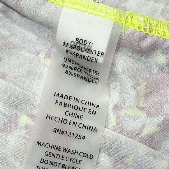 Jofit Apparel Skort‎ Womens XXL Purple Floral Tiered Mini Tennis Athletic UPF 50 - Picture 8 of 9